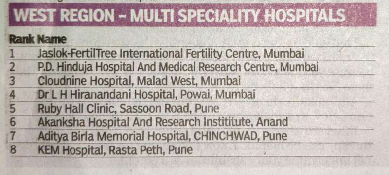 First In “All India Lifestyle Hospital & Clinic For IVF And Fertility ...