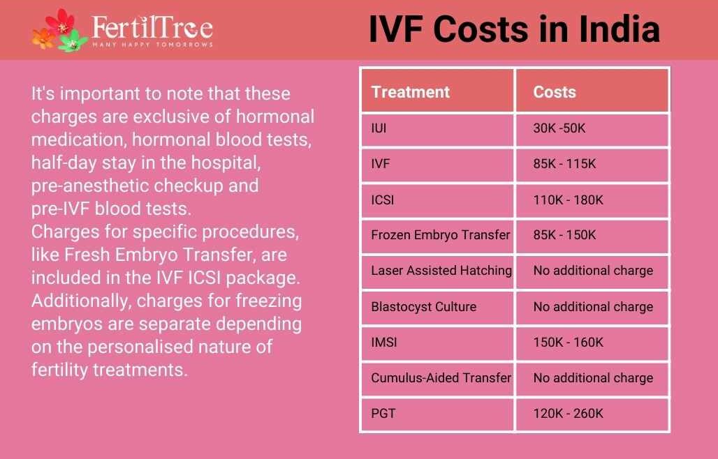IVF costs in India